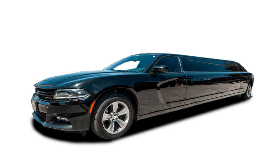 Dodge Charger black limo 10 PAX