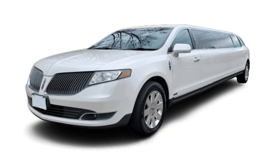 Lincoln MKT stretch limo white 10 PAX